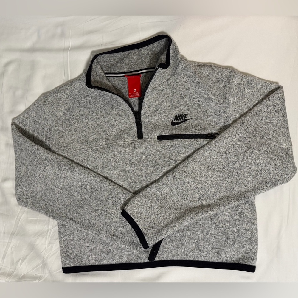 Nike Heather Gray Fleece Jacket